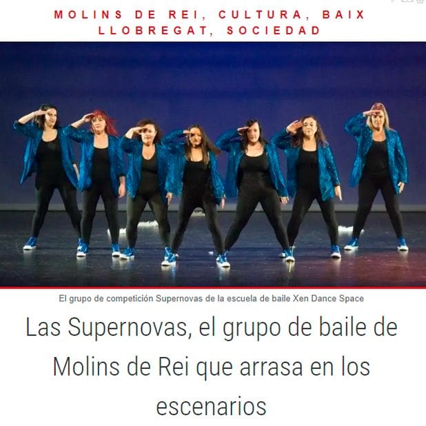 grupo de baile en molins de rei supernovas